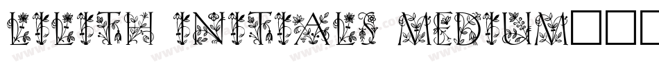 Lilith Initials Medium字体转换